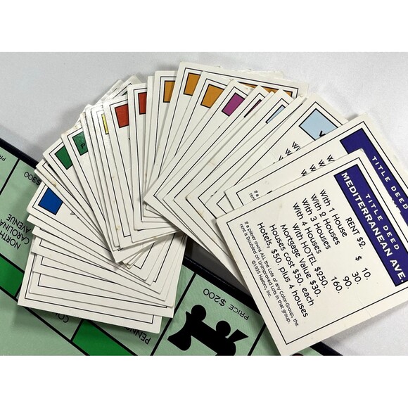 Monopoly Deluxe Edition 1995 Parker Brothers Vintage Board Game - Picture 9 of 14